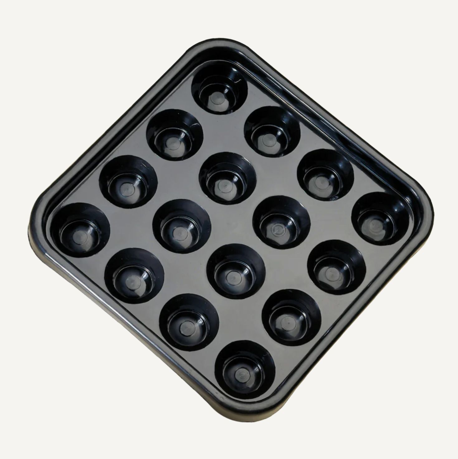 Billiard Ball Black Plastic Tray