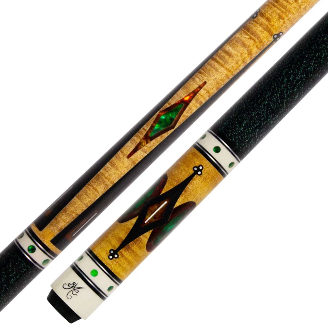 Meucci Curly Hornet Cue Stick w/ UPDGRADED 12.25 Carbon Pro Shaft