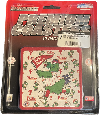 Philadelphia Phillies 10 pack of coasters set