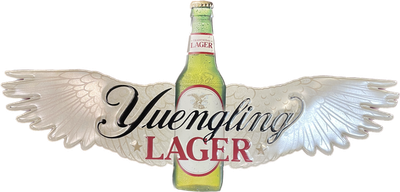 Yuengling Lager Bottle Wings Metal Sign 44" x 22"