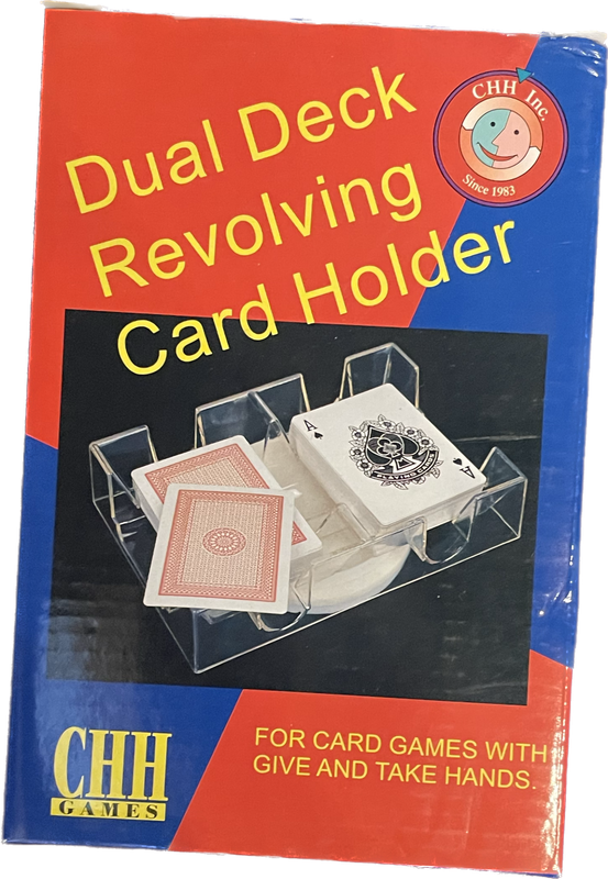 Dual Deck Card Holder With Lazy Susan