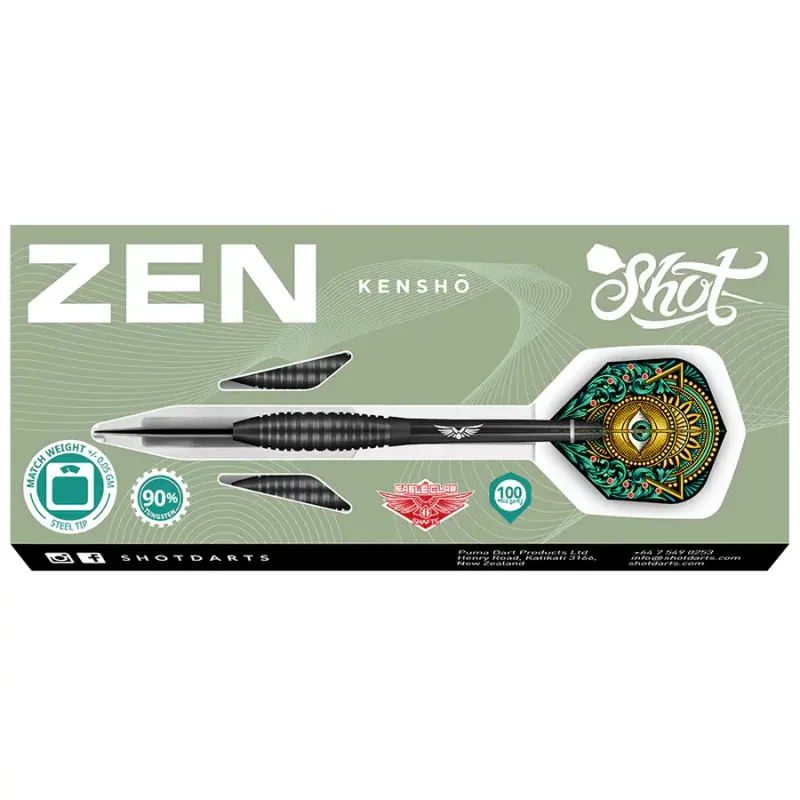 Zen Kensho Steel Tip Dart Set - 90% Tungsten
