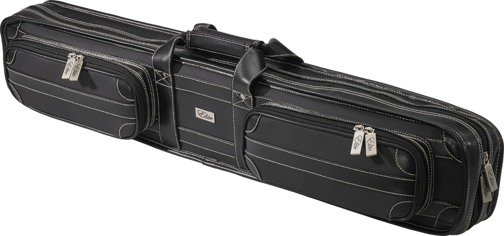 Elite 4X8 Leather Vintage Soft Cue Case Black ECVS48