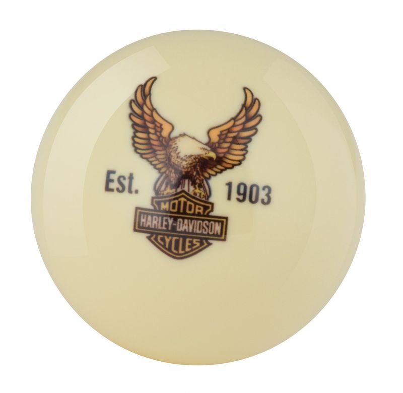 H-D Harley Davidson Bar &amp; Shield Cue ball
