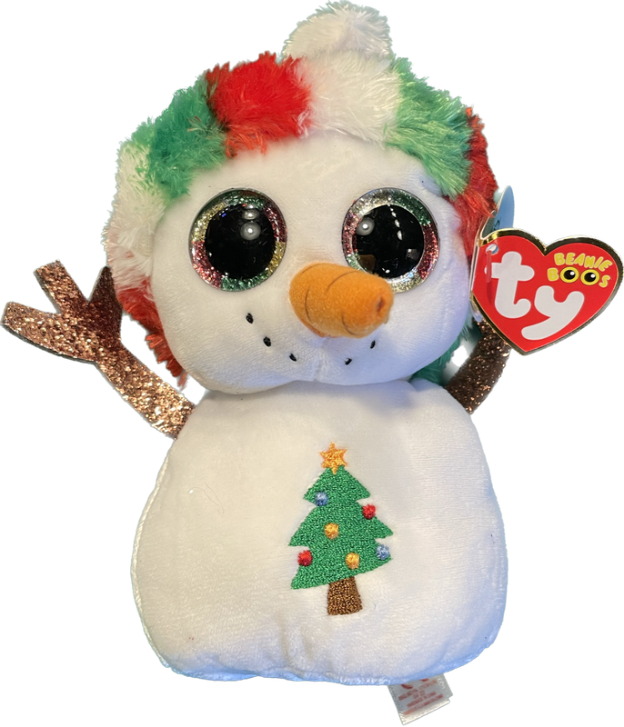 TY Misty Snowman Plush Stuffed Animal Beanie Baby