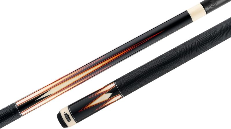 Predator LIMTED EDITION  True Splice 16 GEN 3 Cue Stick Leather Wrap Ebony with Red / Orange Points- BUTT ONLY