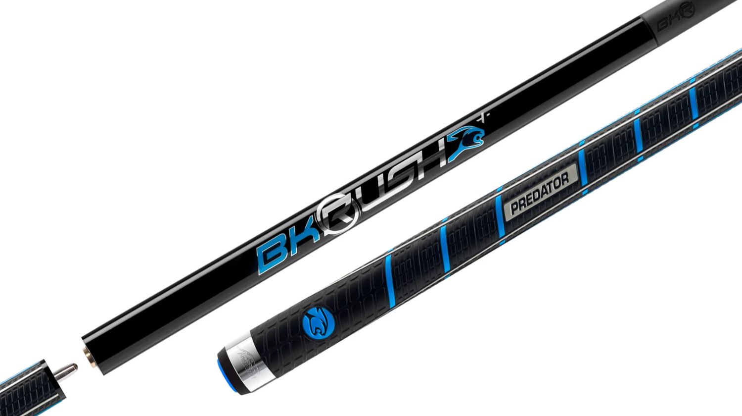 PREDATOR BK Rush Black Break Jump Cue Stick with Sport Wrap