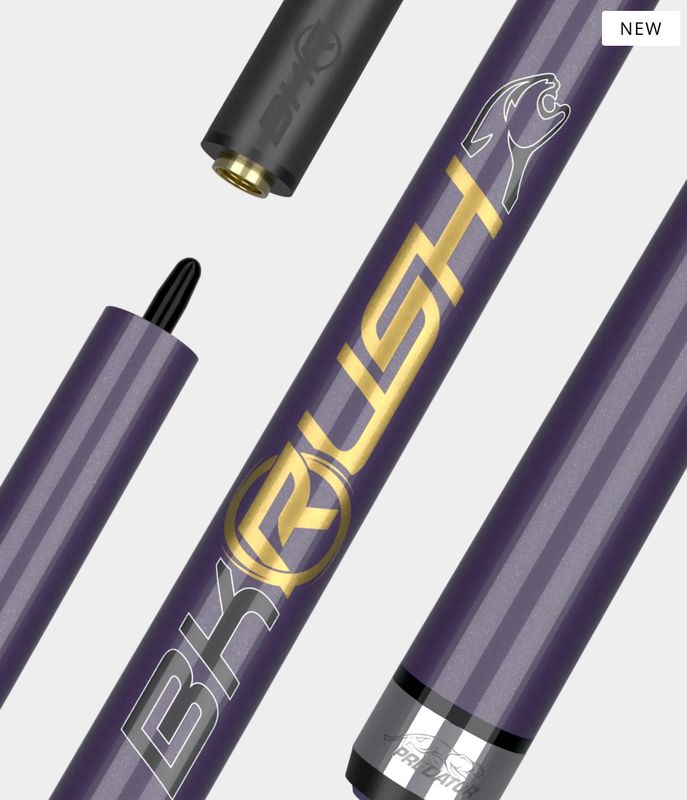 Predator BK Rush Purple - No Wrap Cue stick with Revo 12.9mmm BK-R Break Shaft