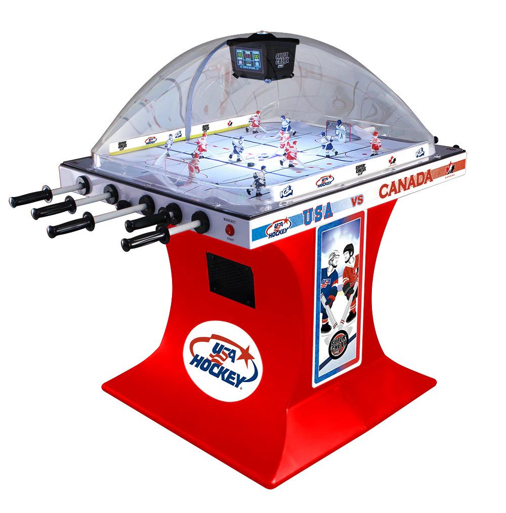 Super Chexx Pro® Licensed Team USA "USA VS CANADA" Edition - Red Base/USA on Ice W/ Cup Holders