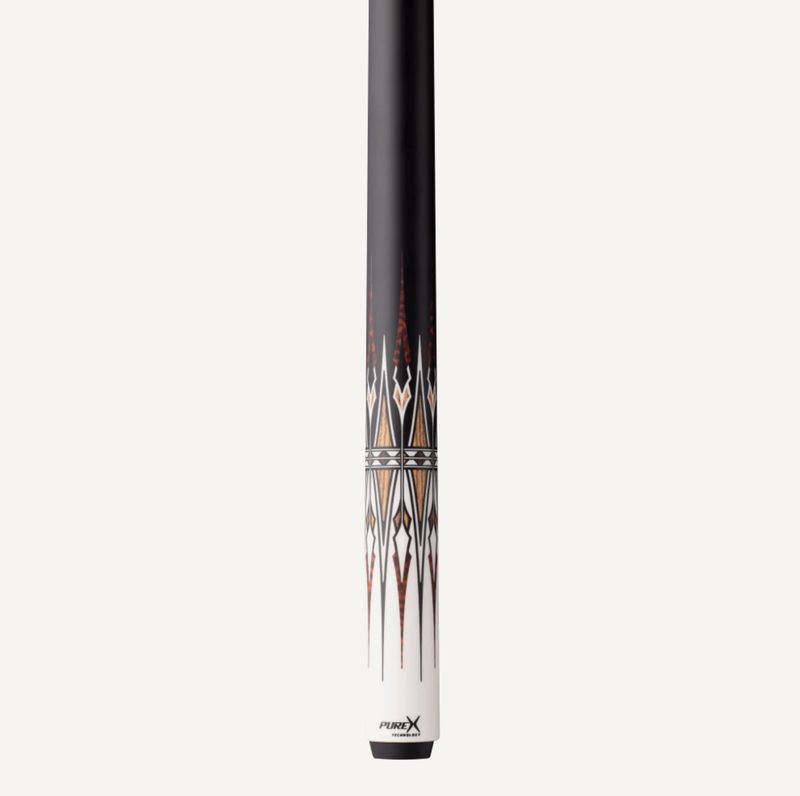 PureX Pro Ivory drift cue stick with Purex Kielwood Fuze Shaft