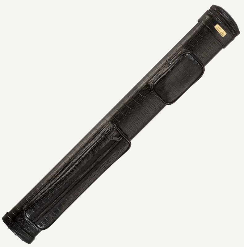 CROC CASE W STRAP BLACK 2B/2S 2X2 CUE CASE