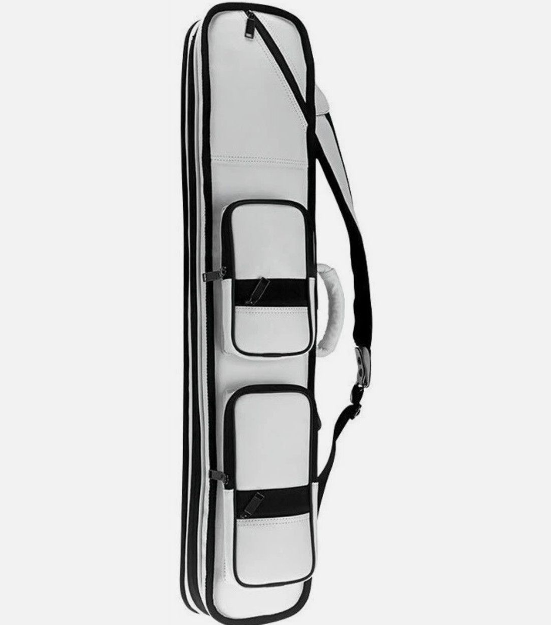 Luczasi LC-3W HEAVY DUTY LEATHERETTE CUE CASE WHITE 4B/8S 4X8 SOFT