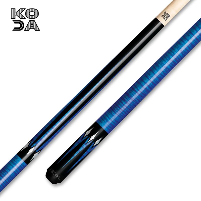 KODA KD46BL BLUE CURLEY 6PT CUE STICK