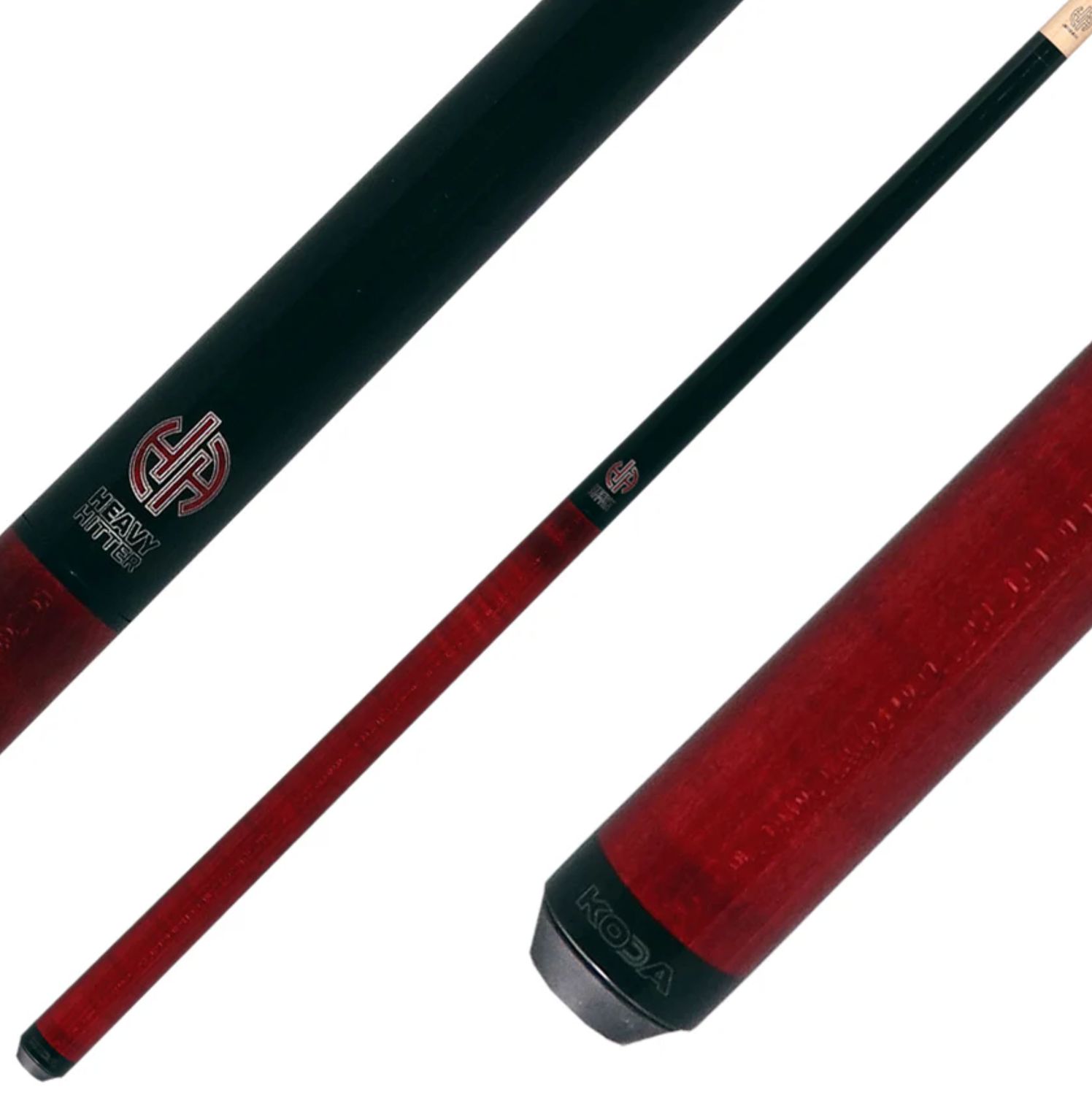 KODA KDHCRD RED CURLY JUMP BREAK UNILOC CUE STICK - 25OZ