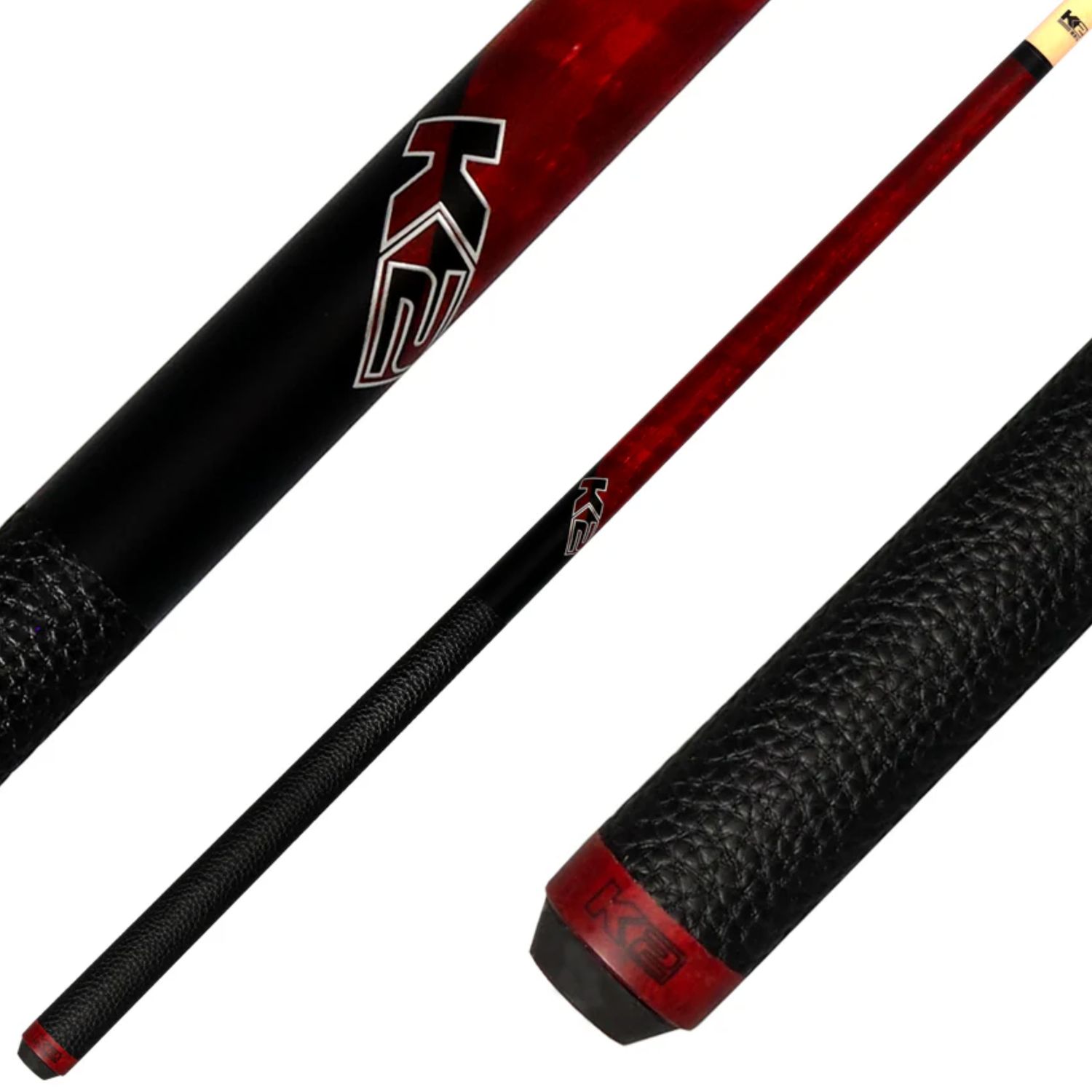 KODA K2 KLCRD RED CURLY LORE WRAP CUE STICK - 12.5MM