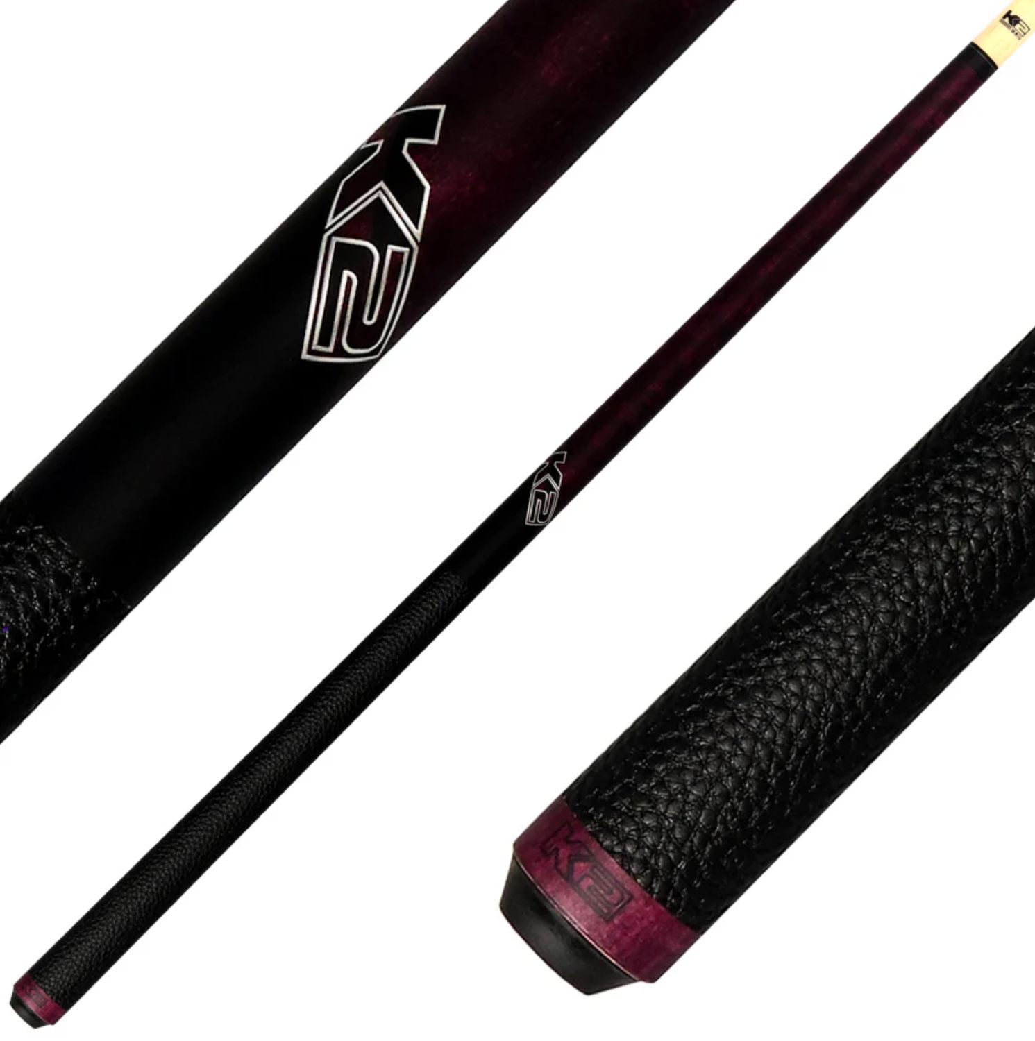KODA K2 KLCPL PURPLE CURLY LORE WRAP CUE STICK - 12.5MM
