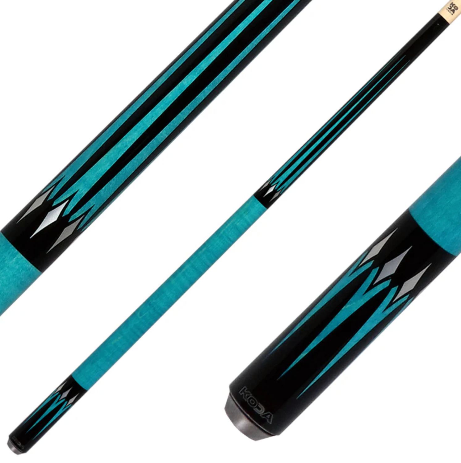 KODA KD46TB TEAL CURLEY 6PT CUE STICK