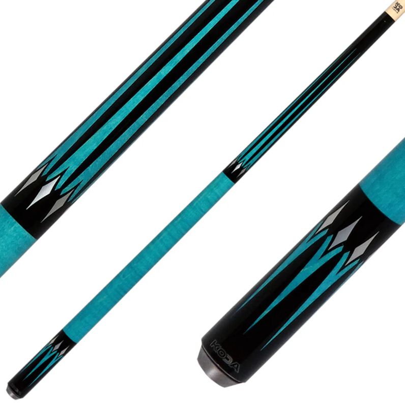 KODA KD46TB TEAL CURLEY 6PT CUE STICK