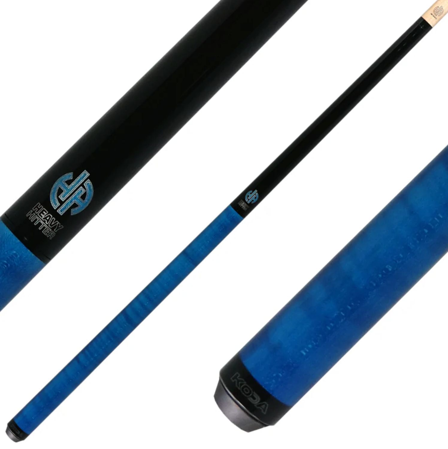 KODA KDHCBL BLUE CURLY JUMP BREAK UNILOC CUE STICK