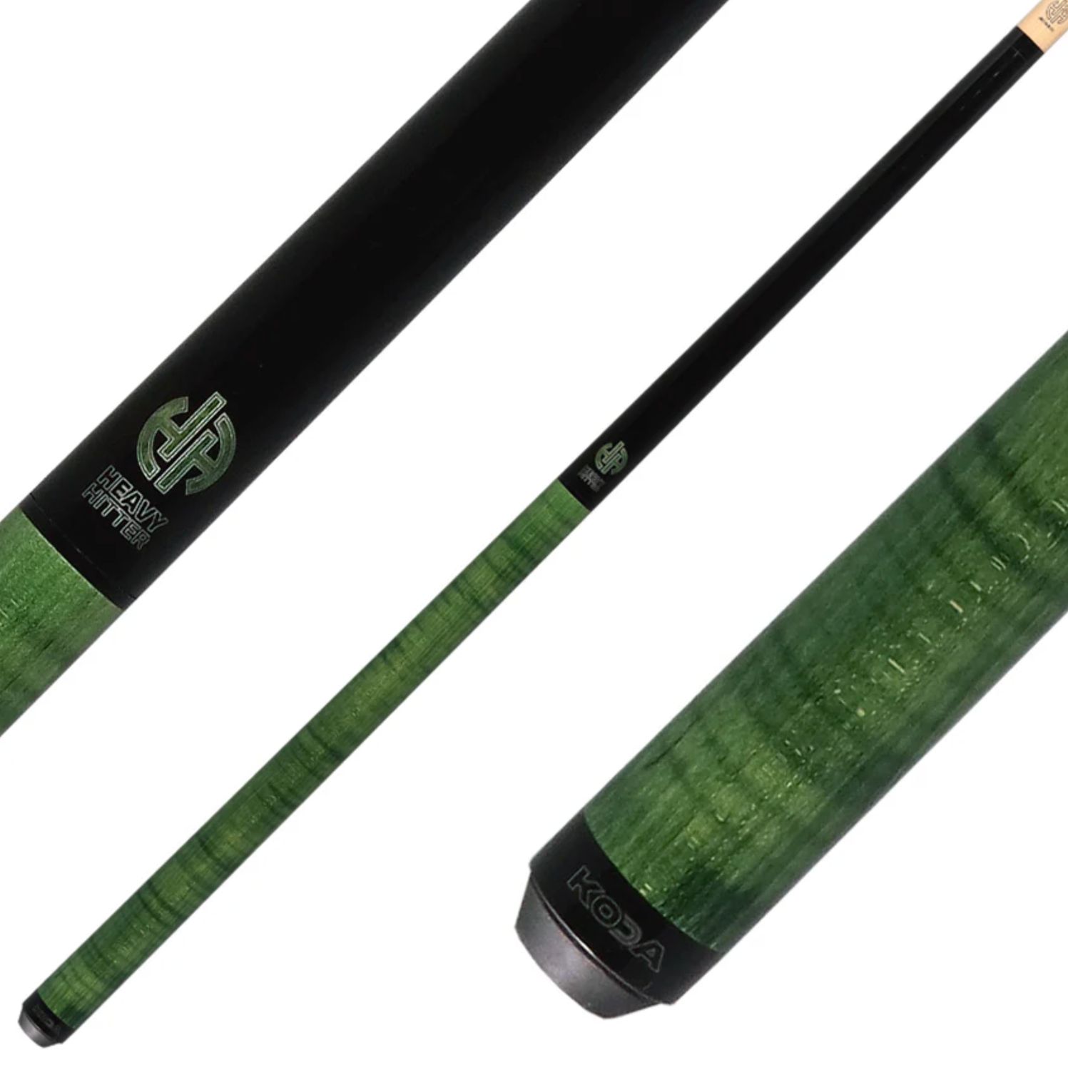 KODA KDHCGN GREEN CURLY JUMP BREAK UNILOC CUE STICK