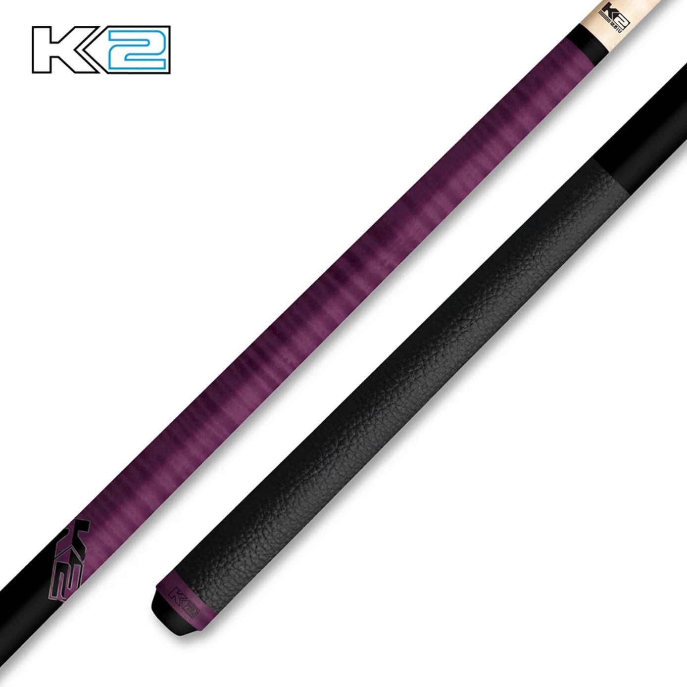 KODA K2 KLCPL PURPLE CURLY LORE WRAP CUE STICK - 12.5MM