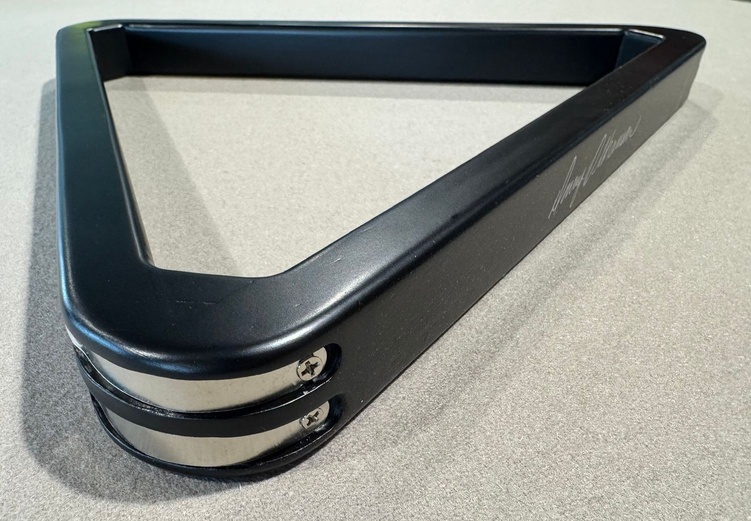 Olhausen Triangle 8 Ball Rack - Black with Chrome Accents