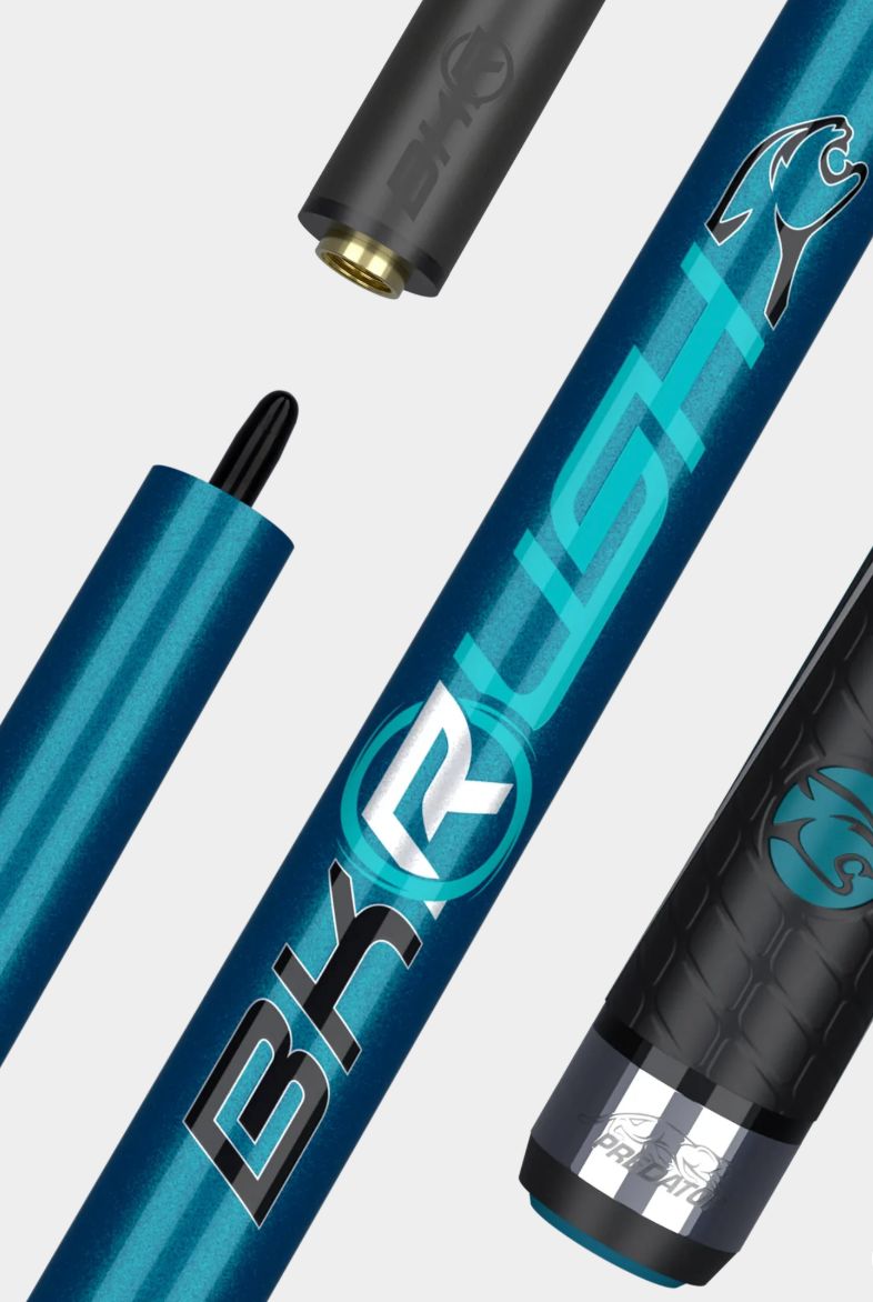 Predator BK Rush Color of the Year Teal- Sports Wrap Break Cue Stick with REVO 12.9mm BK-R Break Shaft