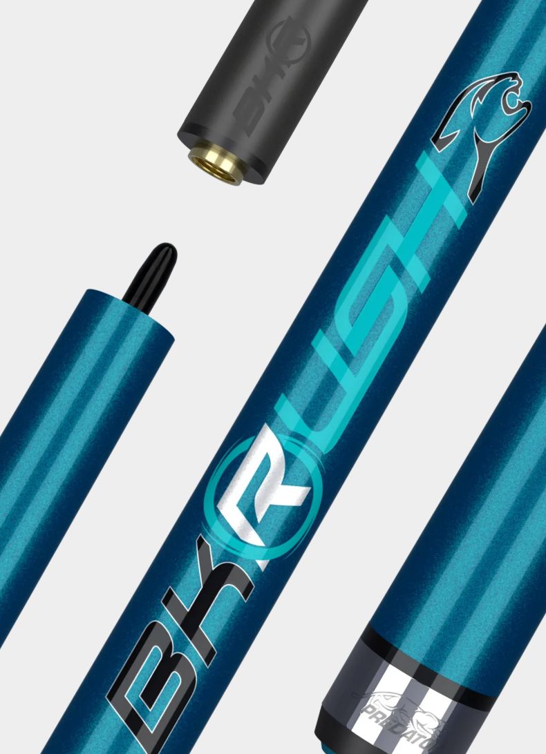 Predator BK Rush Color of the Year Teal- No Wrap Break Cue Stick with REVO 12.9mm BK-R Break Shaft