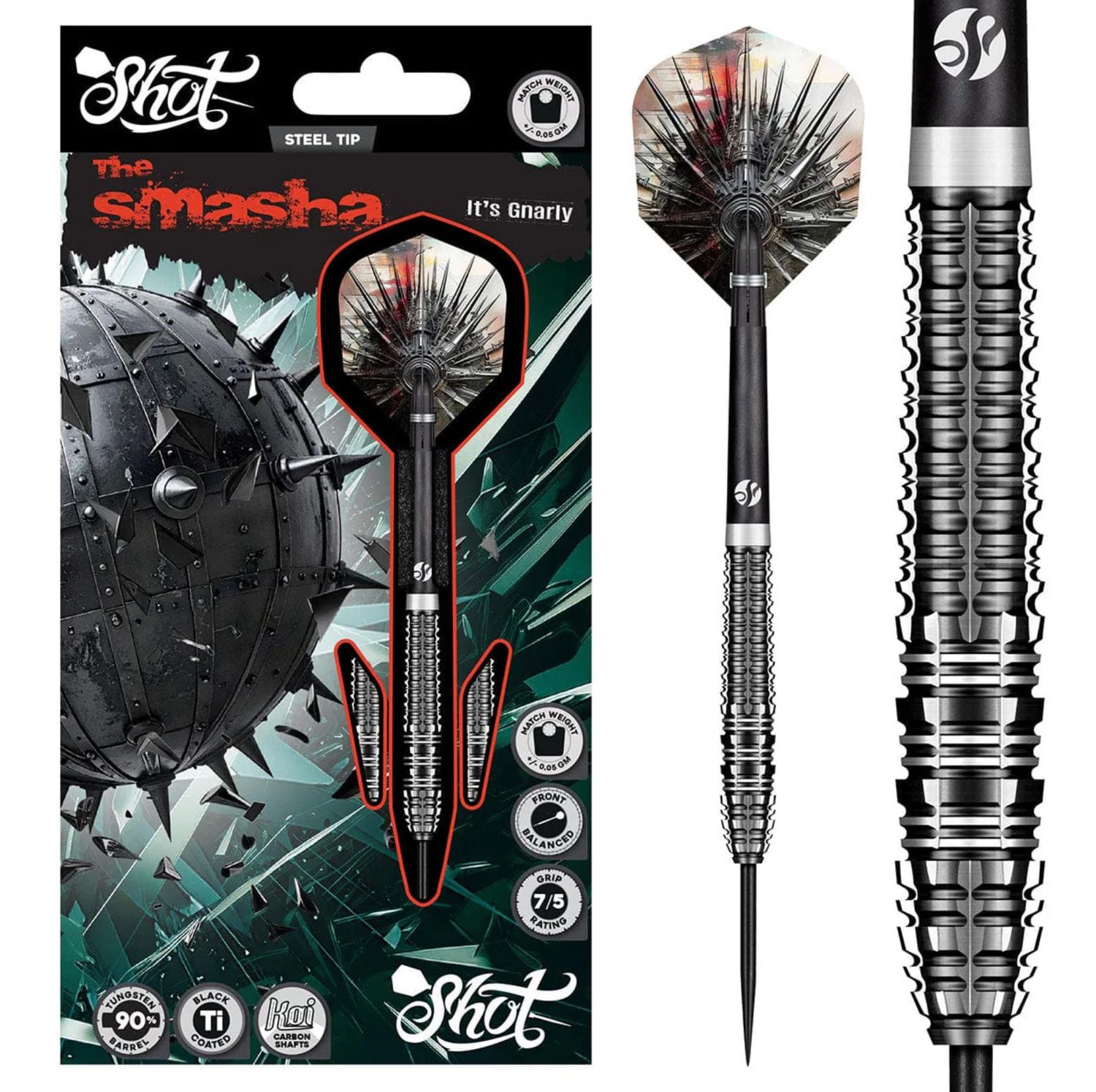 Gnarley Smasha Steel Tip Set of Darts-23gm