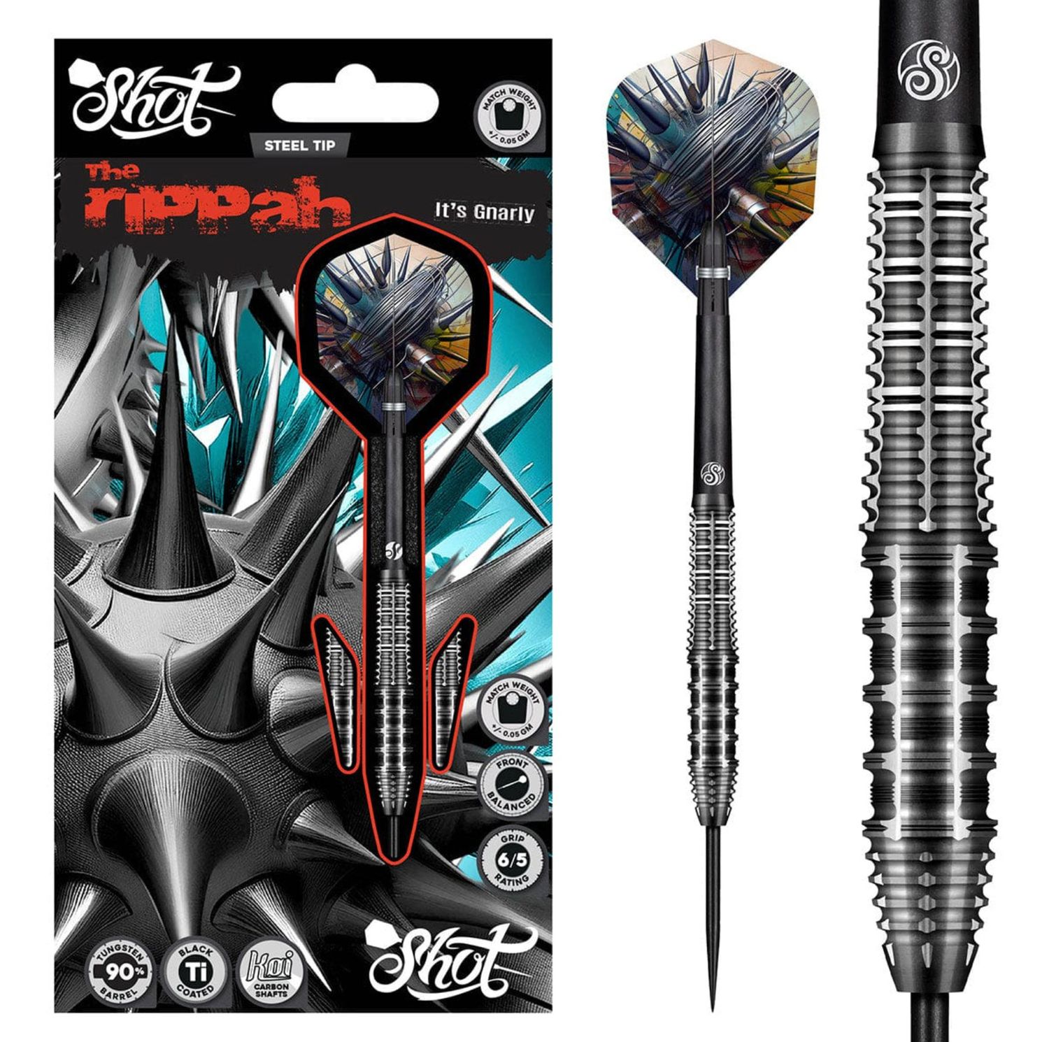 Gnarley Rippah Steel tip dart set-24gm