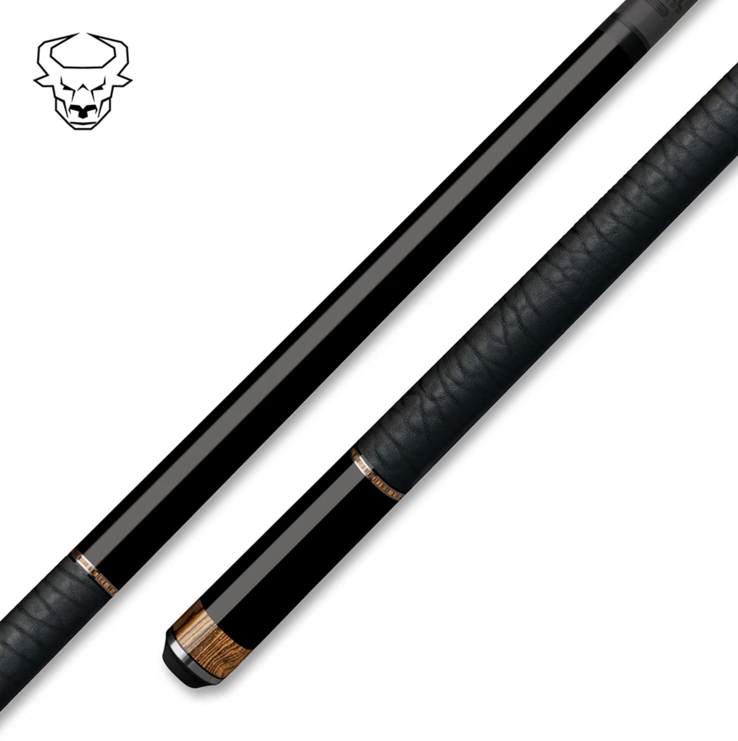 COCOBOLA &amp; GRAY CUE STICK WITH RK 12.25MM BULL CARBON SHAFT