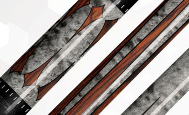 KD49N Koda Cue Stick Grey &amp; Cocobola No Wrap