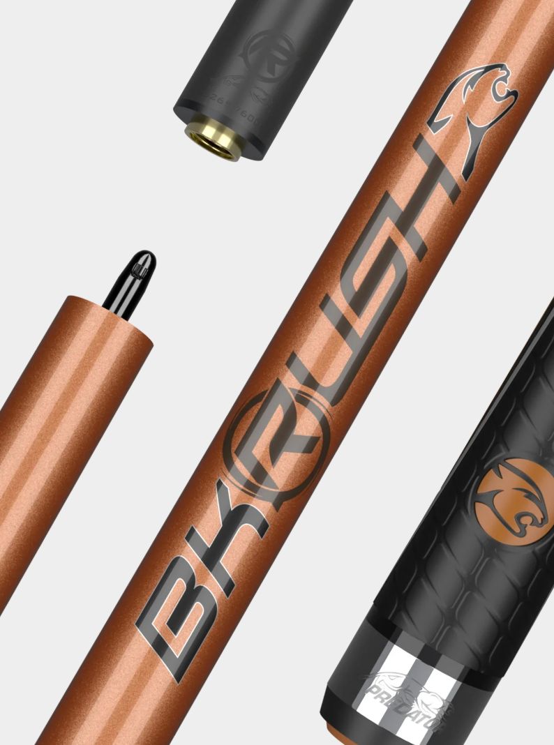 Predator BK Rush Tiger Eye AMBER BRONZE Cue Stick with sports wrap  with 12.9mm Revo BK-R Break Shaft