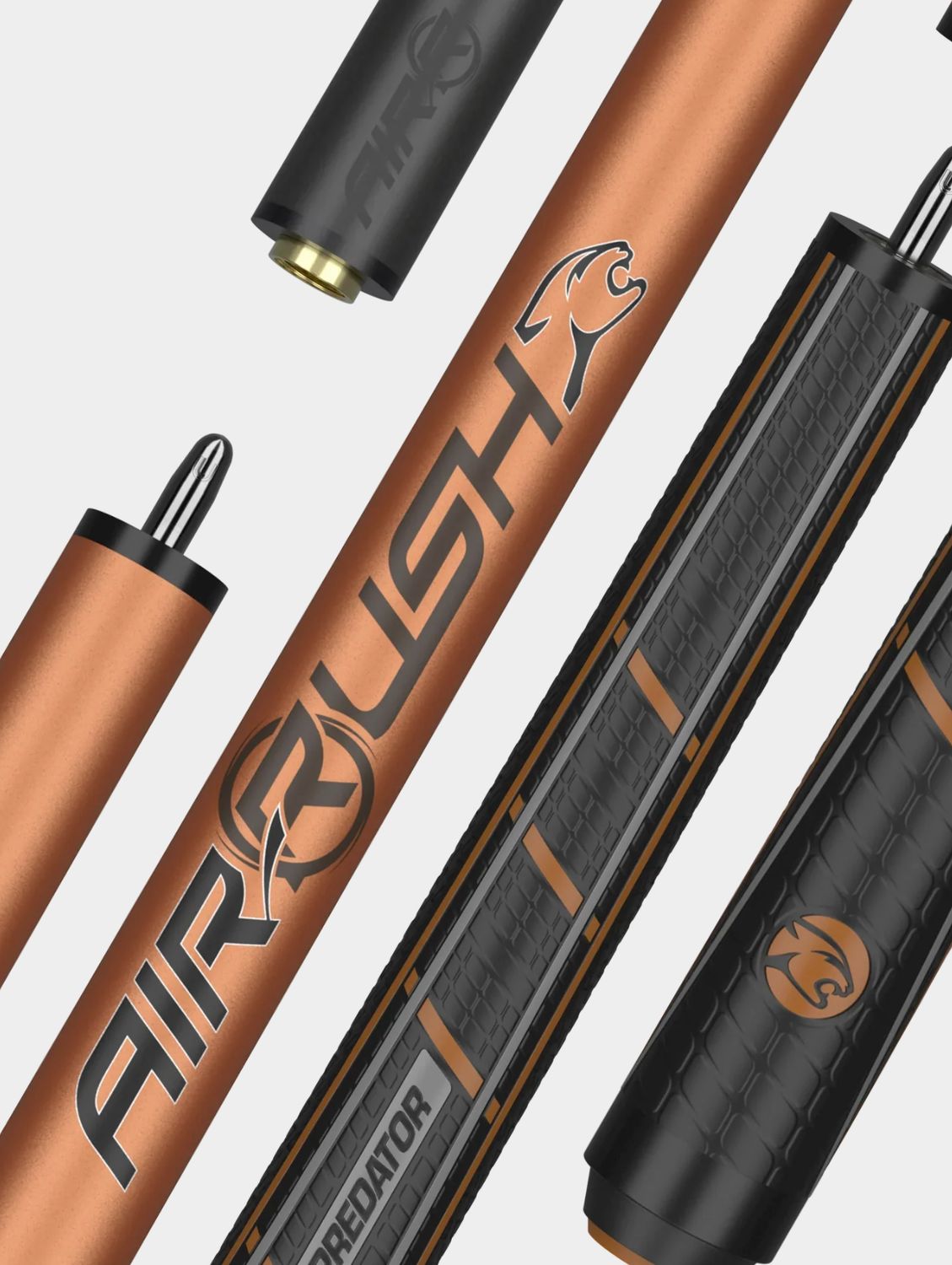 Predator Air Rush Tiger Eye Jump Cue Stick - AMBER-BRONZE - Sport Wrap
