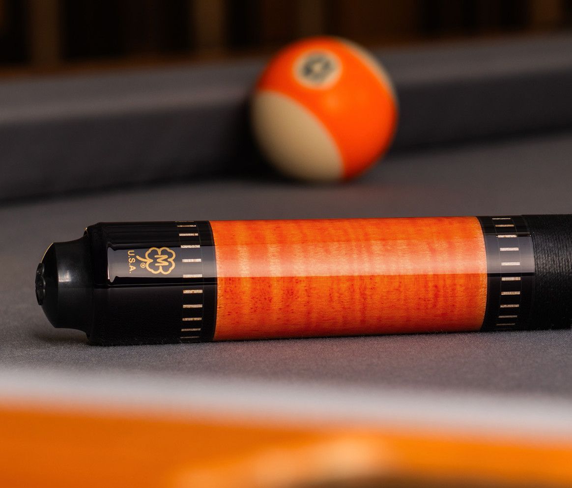 McDermott G241C October 2026 Cue Stick of the Month Orange stain w/ Upgraded Defy 12.5mm Carbon Fiber Shaft