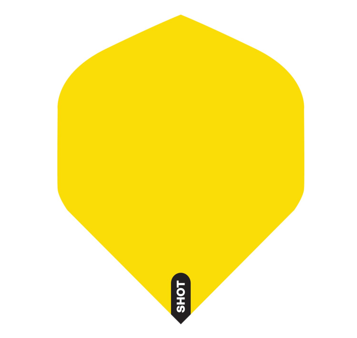 Shot Darts Flights Set-Yellow Standard