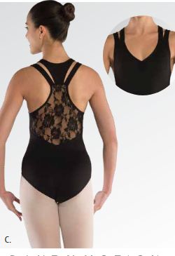 Danznmotion Black Racerback double strap