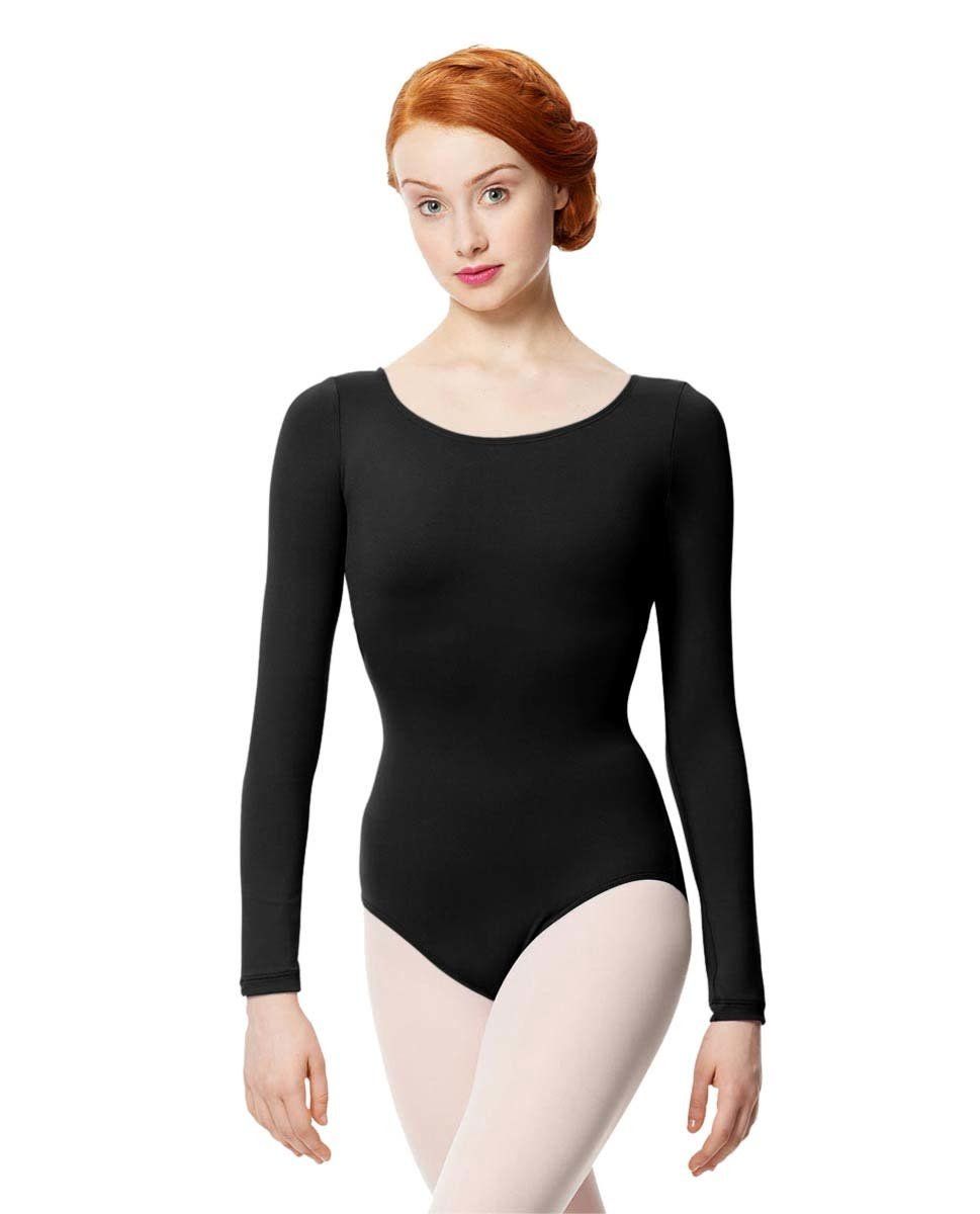 Women Microfiber Long Sleeve Leotard Inez LUB282