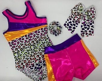 Reflectionz Leopard Print Leotard