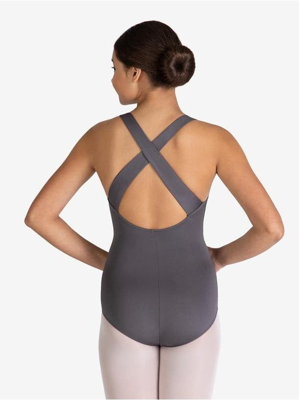 Studio Collection Wide Strap Halter Leotard