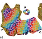 Reflectionz Heart Gold Leotard