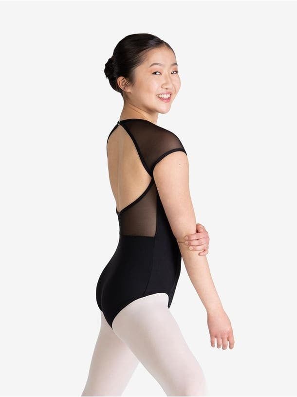 Studio Collection Raglan Sleeve High Neck Leotard - Girls