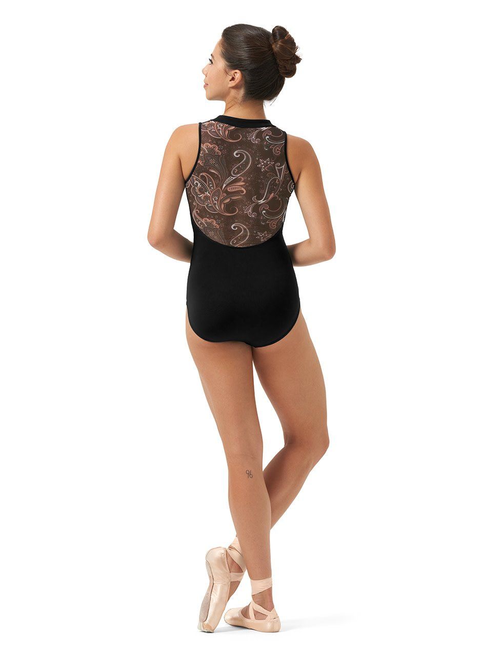 Paisely zip front