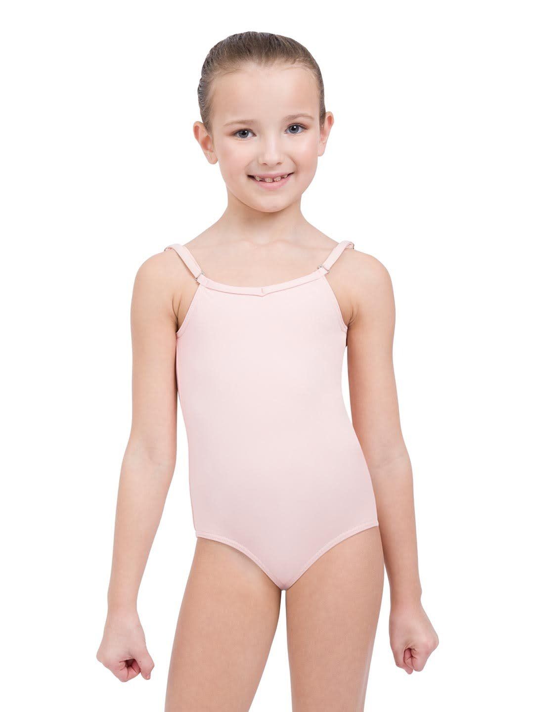 Nude Camisole Leotard w/ Adjustable Straps - Girls