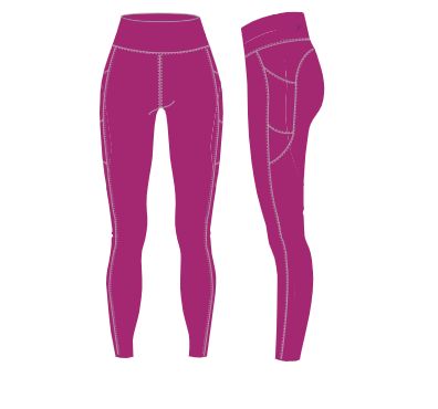 Kids Energetiks Viva Sabre Mulberry Leggings
