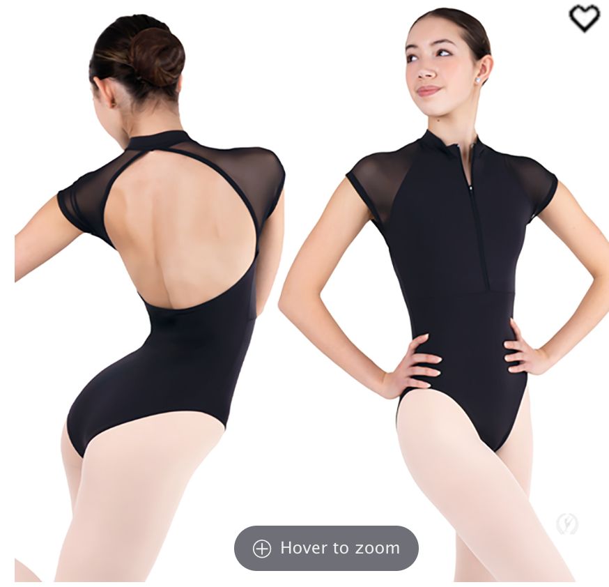 Mesh high neck zipper leo