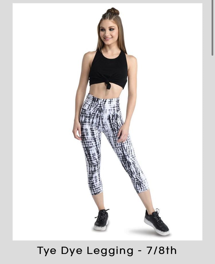 Danznmotion CAPRI TYE DYE LEGGING Child, Size: 6x-7