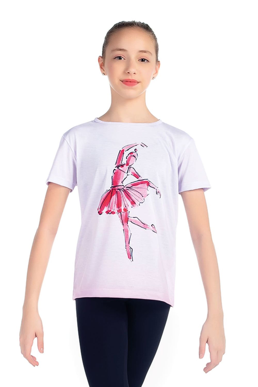 SoDanca Kids Ballet Dancer Arebesque shirt, Size: 6x-7