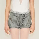 Bullet Pointe Trash Bag Shorts, Color: Gray/Light Gray, Size: S
