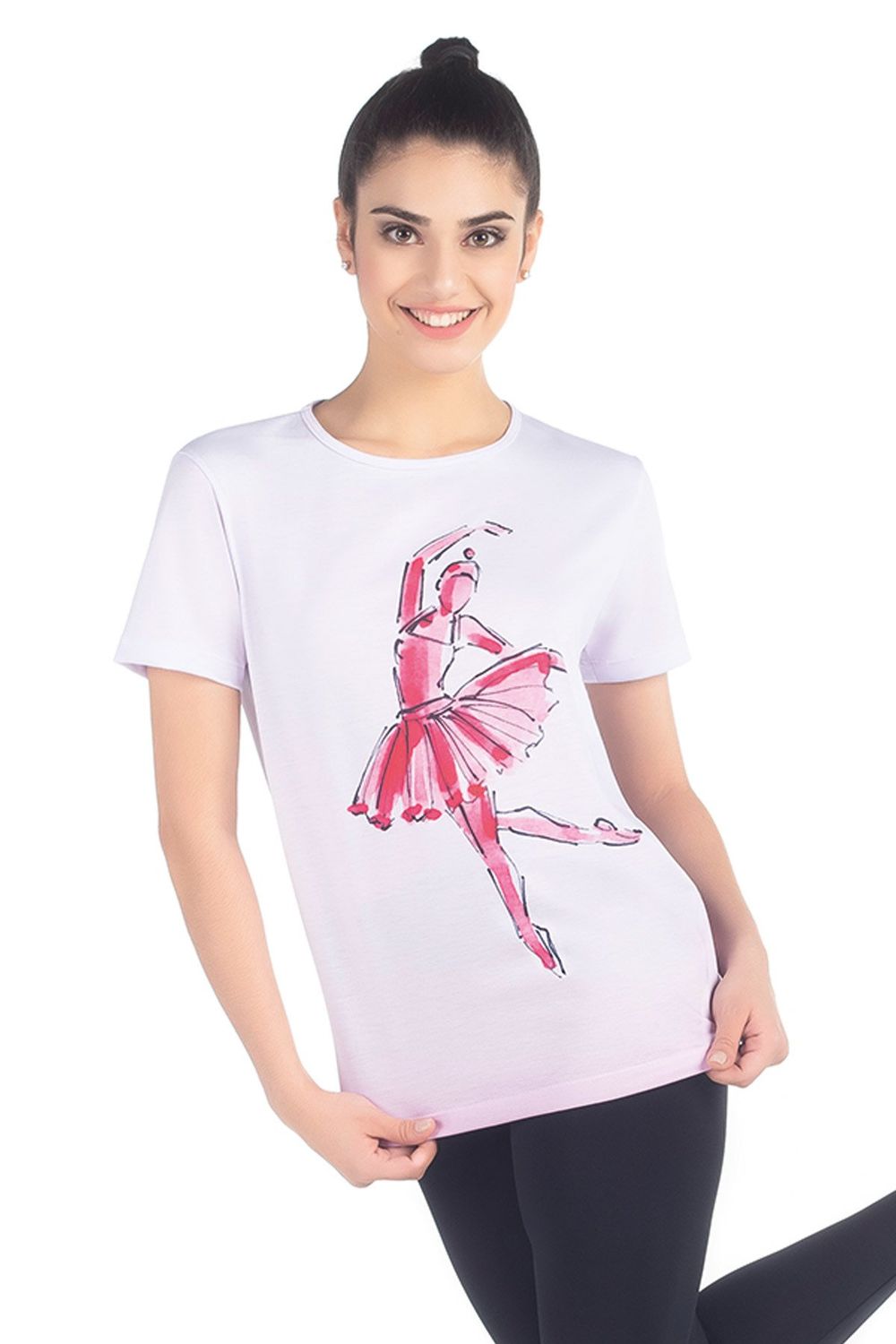 SoDanca Adult ballet tshirt, Color: white, Size: P